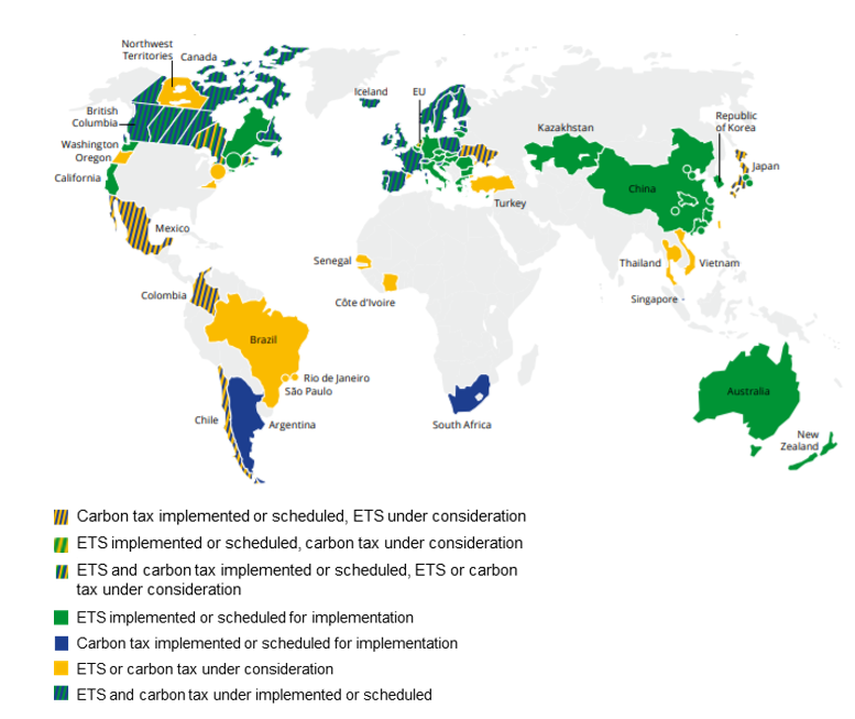 Carbon pricing risk