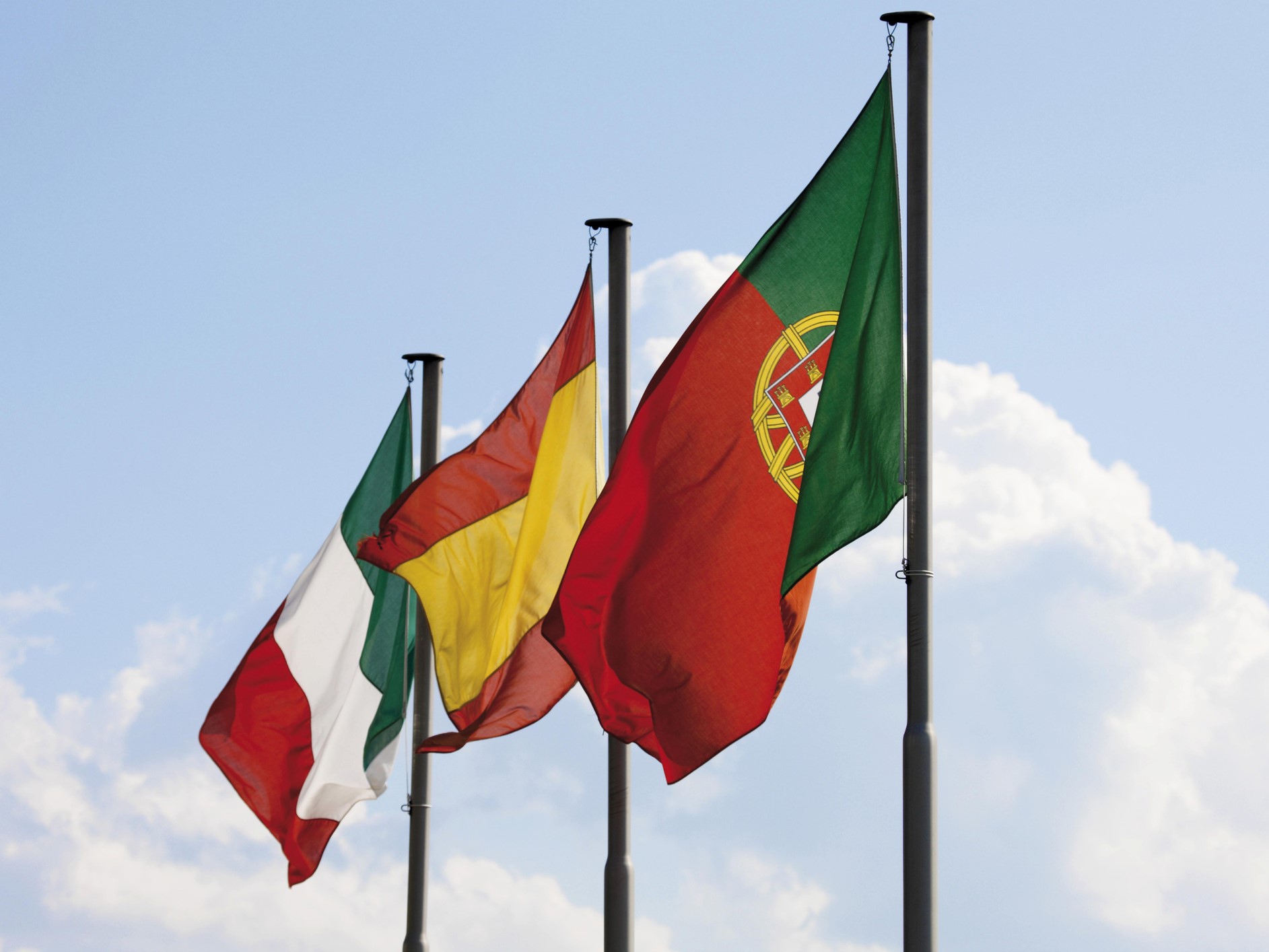 Flag Italy, Spain & Portugal