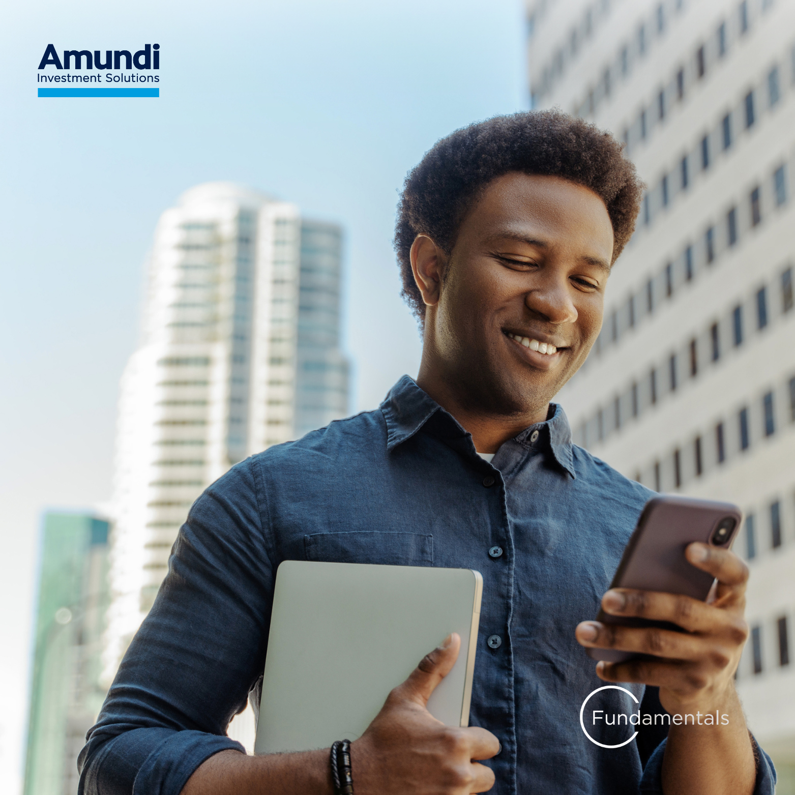 Man looking at his phone